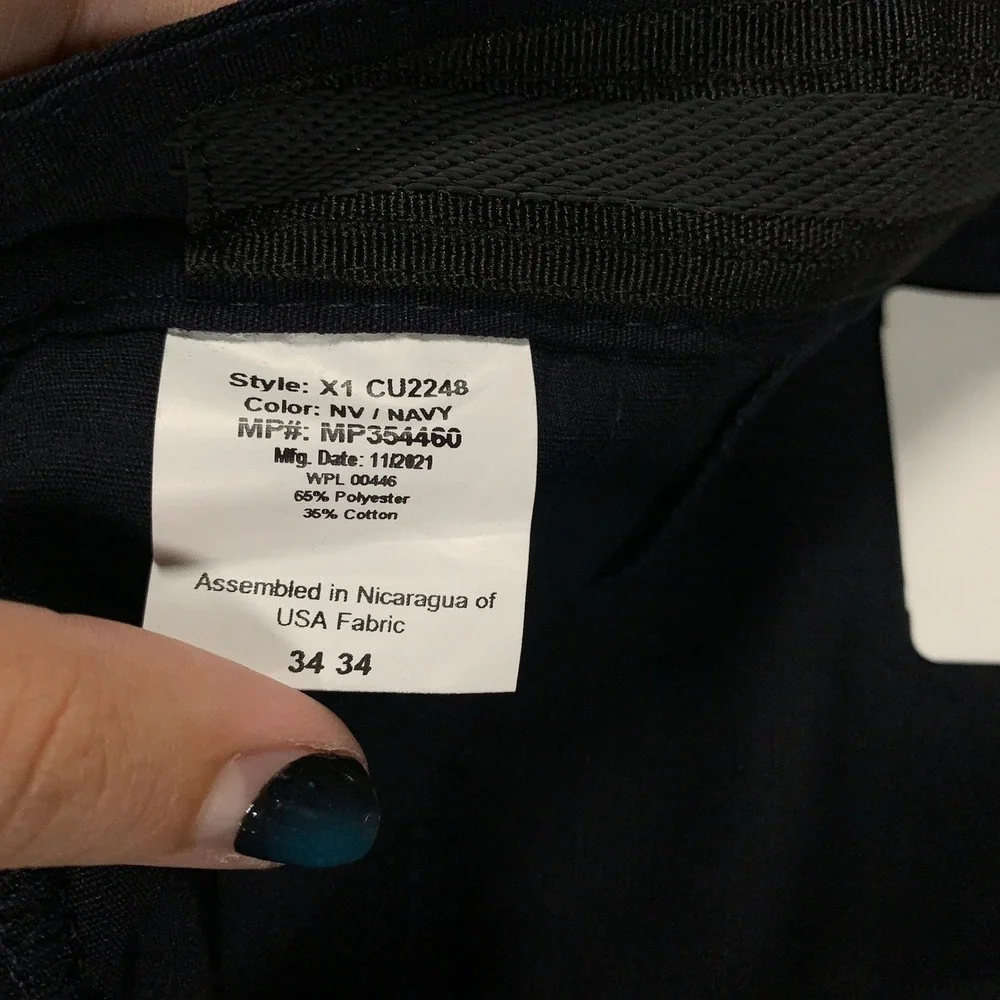 Vertx Phantom Tactical Pants Mens 34x34 Navy Blue Ripstop Cargo Utility Outdoor